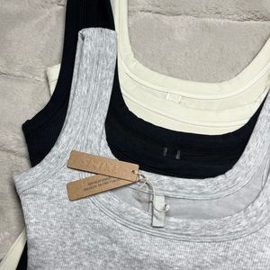 Skims Cotton Rib Onesie Romper